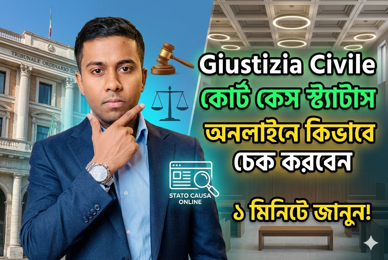 Giustizia Civile কোর্ট কেস স্ট্যাটাস অনলাইনে কিভাবে চেক করবেন