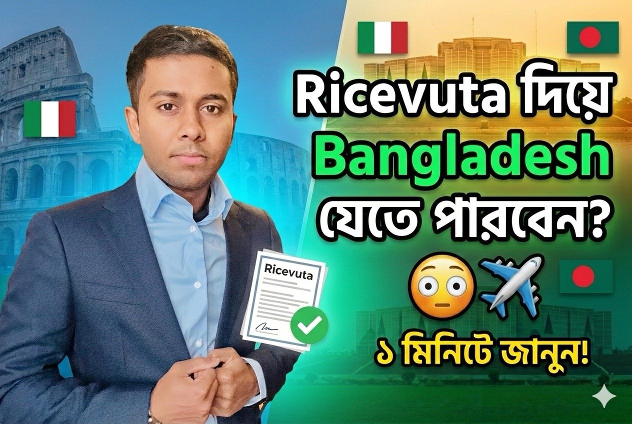 Permesso renewal করেছেন কিন্তু এখনও card হাতে পাননি? শুধু ricevuta আছে? তাহলে কি Italy থেকে বাইরে যেতে পারবেন?